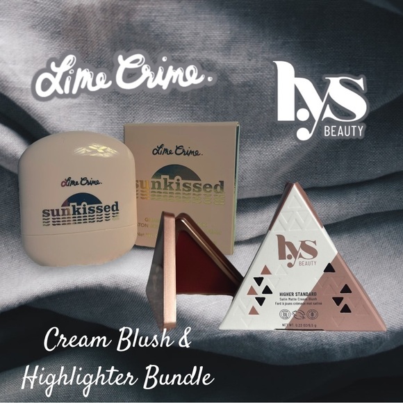 Nib! Radiant Glow Lime Crime & LYS Cream Blush and Highlighter Stick Bundle - Picture 1 of 11